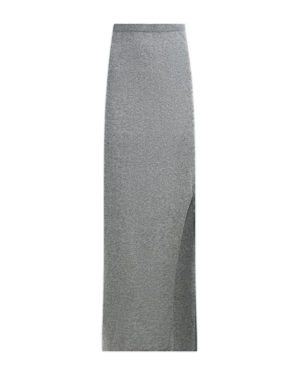 Серая юбка с разрезом из смесовой шерсти Pietro Brunelli