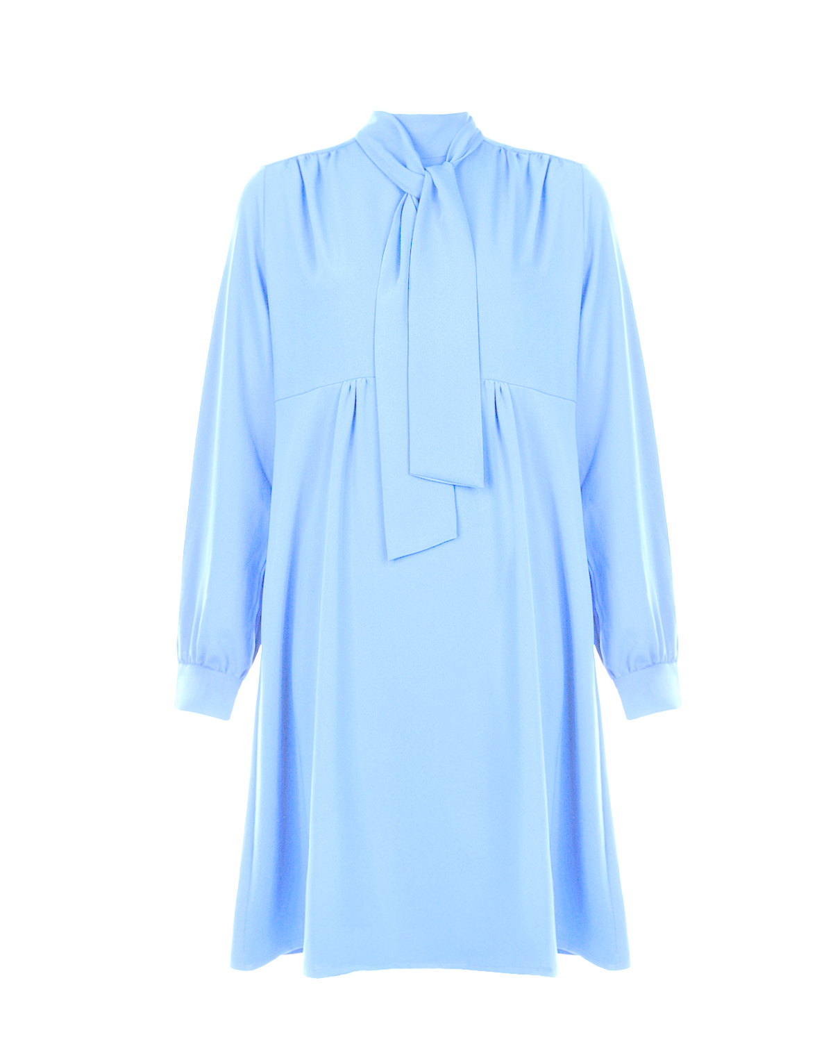 Голубое приталенное платье Audrey Pietro Brunelli