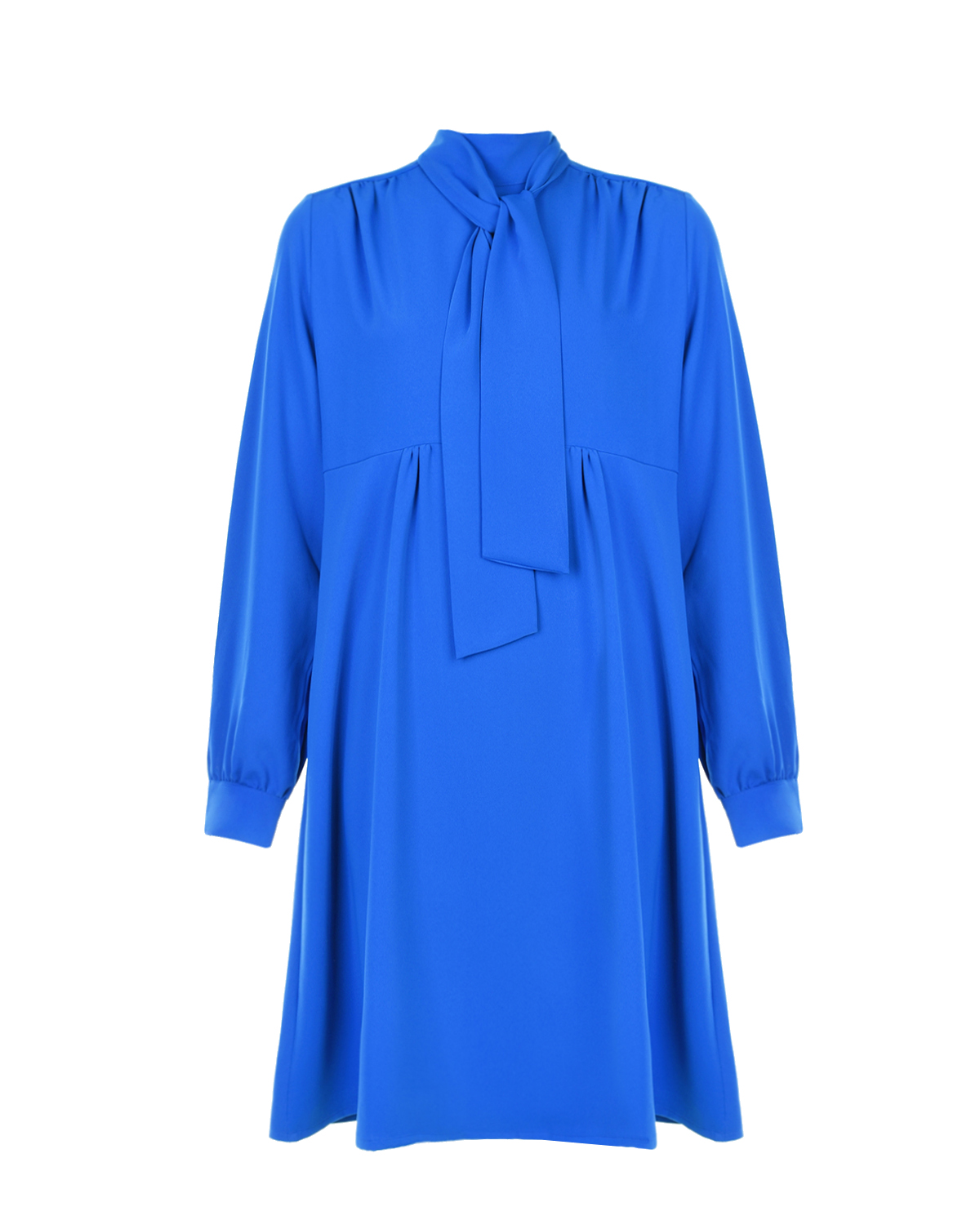 Синее приталенное платье Audrey Pietro Brunelli